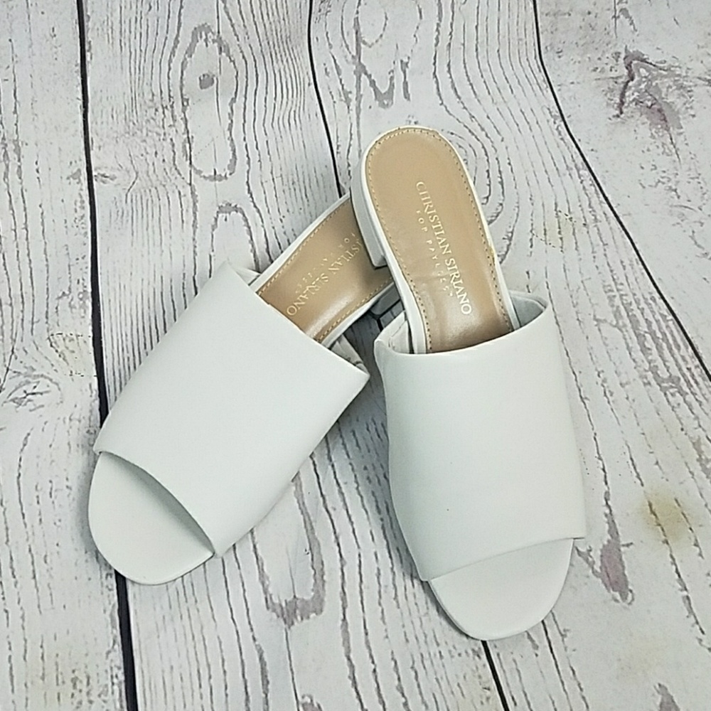Ivory Open Toe Slides